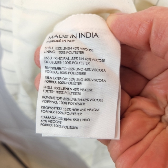 Club Monaco linen blend mini dress size 10 BNWT - Picture 11 of 11